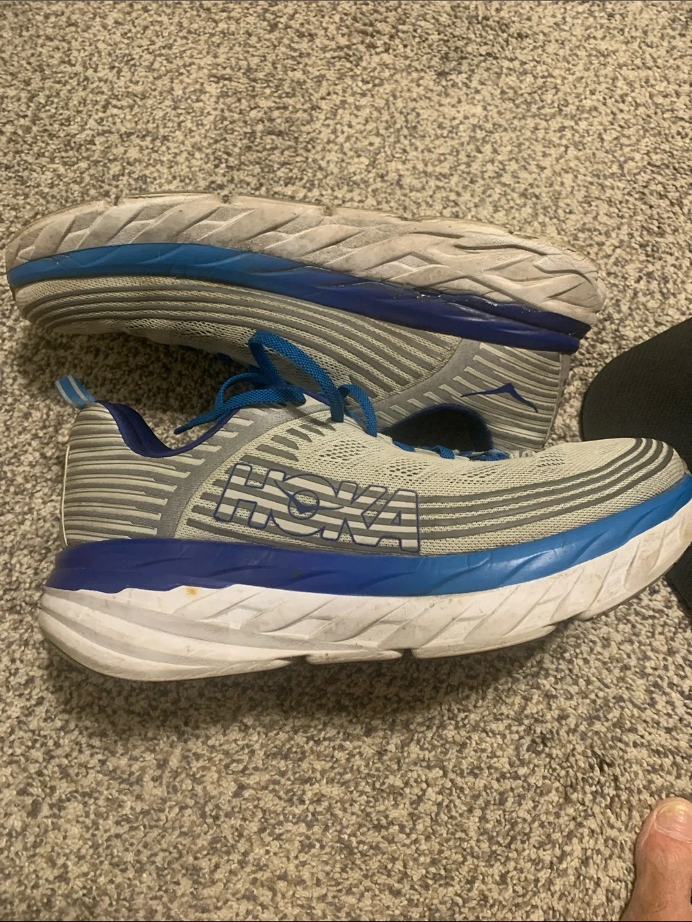 Hoka One One light gray